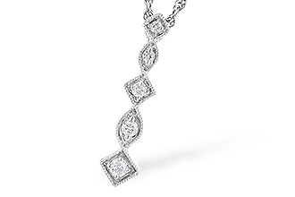G318-80315: NECKLACE .10 TW