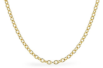 G319-70306: CABLE CHAIN (20", 1.3MM, 14KT, LOBSTER CLASP)