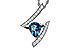 G320-55761: NECK 1.04 LONDON BLUE TOPAZ 1.23 TGW (8x6MM)