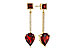 G320-56652: EARRINGS 2.70 TW GARNET 2.77 TGW