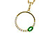 G320-57570: NECKLACE .19 EMERALD .34 TGW