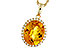 G320-57606: NECKLACE 3.85 CITRINE 4.07 TGW (12x10MM OV)