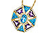 G320-58497: NECKLACE 4.47 SEMI-PREC (BT & AMY) 4.65 TGW