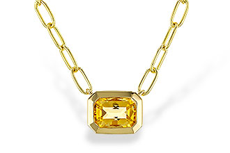 G320-60343: NECKLACE .86 CITRINE (18")