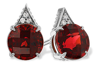 G320-61206: EARR 2.08 TW GARNET 2.10 TGW (6MM RD)