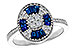 G320-61261: LDS RG .56 TW SAPPHIRE .86 TGW