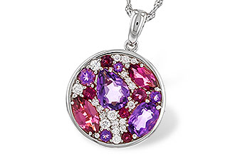 G320-61270: NECK 1.83 TW SEMI-PRECIOUS (P.TOUR, AMY) 2.00 TGW