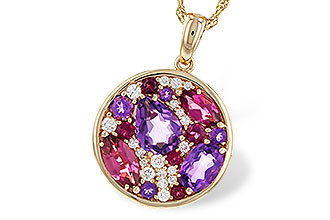 G320-61270: NECK 1.83 TW SEMI-PRECIOUS (P.TOUR, AMY) 2.00 TGW