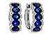G320-62097: EARRINGS 2.32 TW SAPPHIRE 2.57 TGW