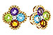 G320-63043: EARRINGS 1.88 SEMI-PREC (AMY,BT,CIT,PER) 1.93 TGW