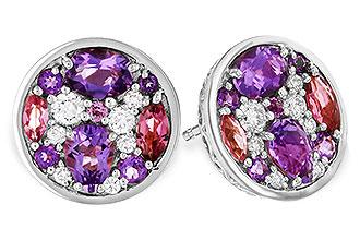 G320-63088: EARR .82 TW SEMI-PRECIOUS (P.TOUR, AMY) .98 TGW