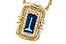 G321-45770: NECK .84 LONDON BLUE TOPAZ .96 TGW (8x4MM LBT)