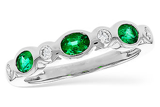 G321-45797: LDS WED RG .43 EMERALD .56 TGW