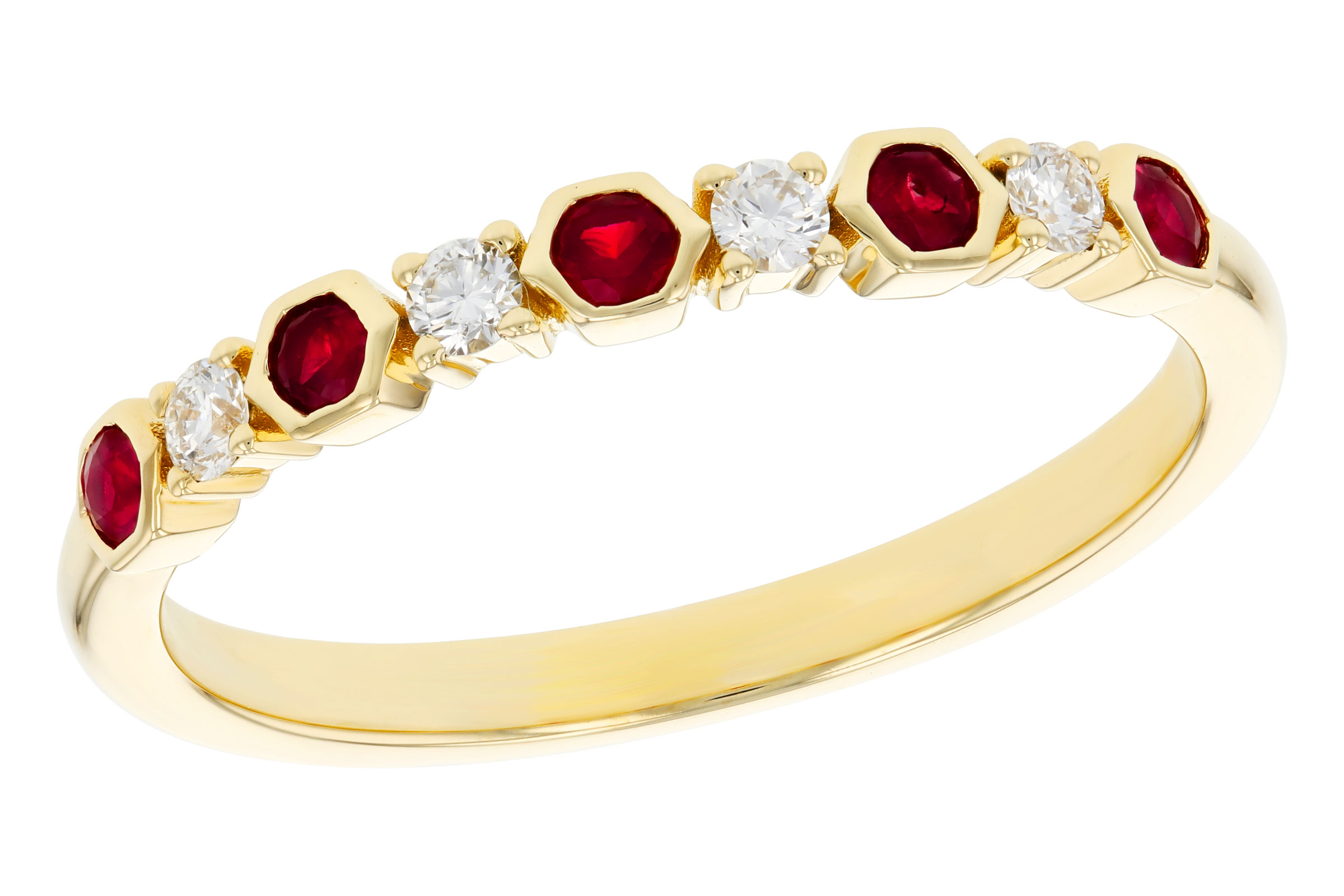 G321-48497: LDS WED RG .14 TW RUBY .24 TGW
