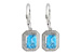 H233-30279: EARR 2.20 BLUE TOPAZ 2.36 TGW