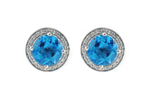 H233-30361: EARR 4.22 BLUE TOPAZ 4.41 TGW