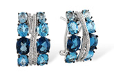 H233-32124: EARR 6.22 BLUE TOPAZ 6.46 TGW