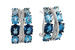 H233-32124: EARR 6.22 BLUE TOPAZ 6.46 TGW