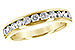 H234-25788: LDS WED RG .75 TW (12 STONES)