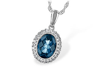 H235-10288: NECK 1.28 LONDON BLUE TOPAZ 1.41 TGW