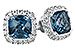 H235-10297: EARR 2.14 LONDON BLUE TOPAZ 2.40 TGW (6MM LBT)