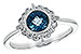 H235-10306: LDS RG .93 BLUE TOPAZ 1.05 TGW