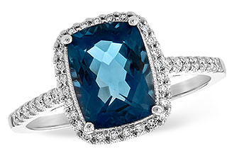 H235-17624: LDS RG 2.42 LONDON BLUE TOPAZ 2.62 TGW