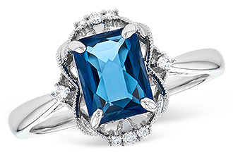 H318-75761: LDS RG 1.70 LONDON BLUE TOPAZ 1.76 TGW