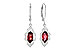 H318-80361: EARR 1.10 TW GARNET 1.25 TGW