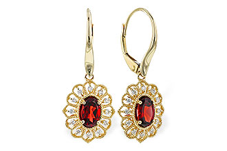 H319-66724: EARR 1.08 TW GARNET 1.24 TGW (6x4MM GAR)