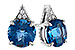 H319-68488: EARR 1.88 TW LONDON BLUE TOPAZ 1.90 TGW (6MM RD)