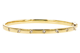 H319-70315: BANGLE .35 TW FANCY CUT DIAMONDS
