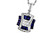 H319-71197: NECK .85 TW SAPPHIRE 1.10 TGW