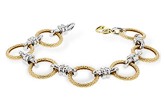 H319-71206: PLAIN GOLD BRACELET (7.25")