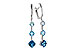 H320-55797: EARRINGS 2.41 TW BLUE TOPAZ 2.45 TGW