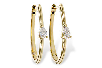 H320-56679: EARRINGS .45 TW PEAR DIAMONDS