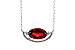 H320-56697: NECKLACE 1.94 GARNET 2.08 TGW (10x6MM GAR / 18")