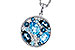 H320-58488: NECKLACE 2.31 TW BLUE TOPAZ 2.48 TGW