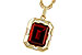 H320-58515: NECKLACE 3.65 GARNET 3.82 TGW (10x8MM GAR)