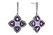 H320-59370: EARRINGS 1.41 AMETHYST 1.50 TGW