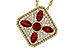 H320-59379: NECKLACE .81 TW RUBY 1.12 TGW