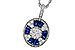 H320-61261: NECKLACE .56 TW SAPPHIRE .80 TGW