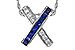 H320-63033: NECKLACE .60 TW SAPPHIRE .77 TGW