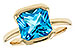 H321-45761: LDS RG 3.50 CT BLUE TOPAZ (9MM BT)