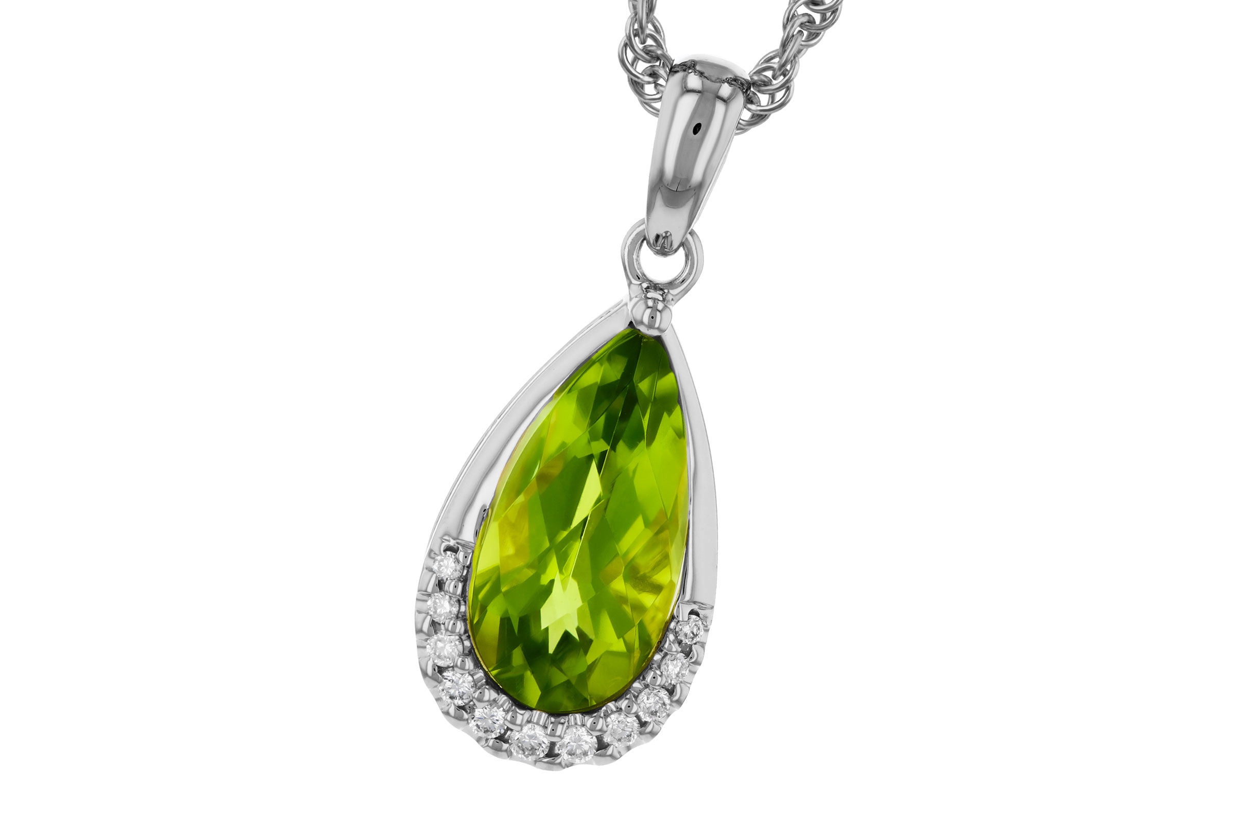 H321-47561: NECK 1.94 PERIDOT 2.00 TGW (12x6MM PS)