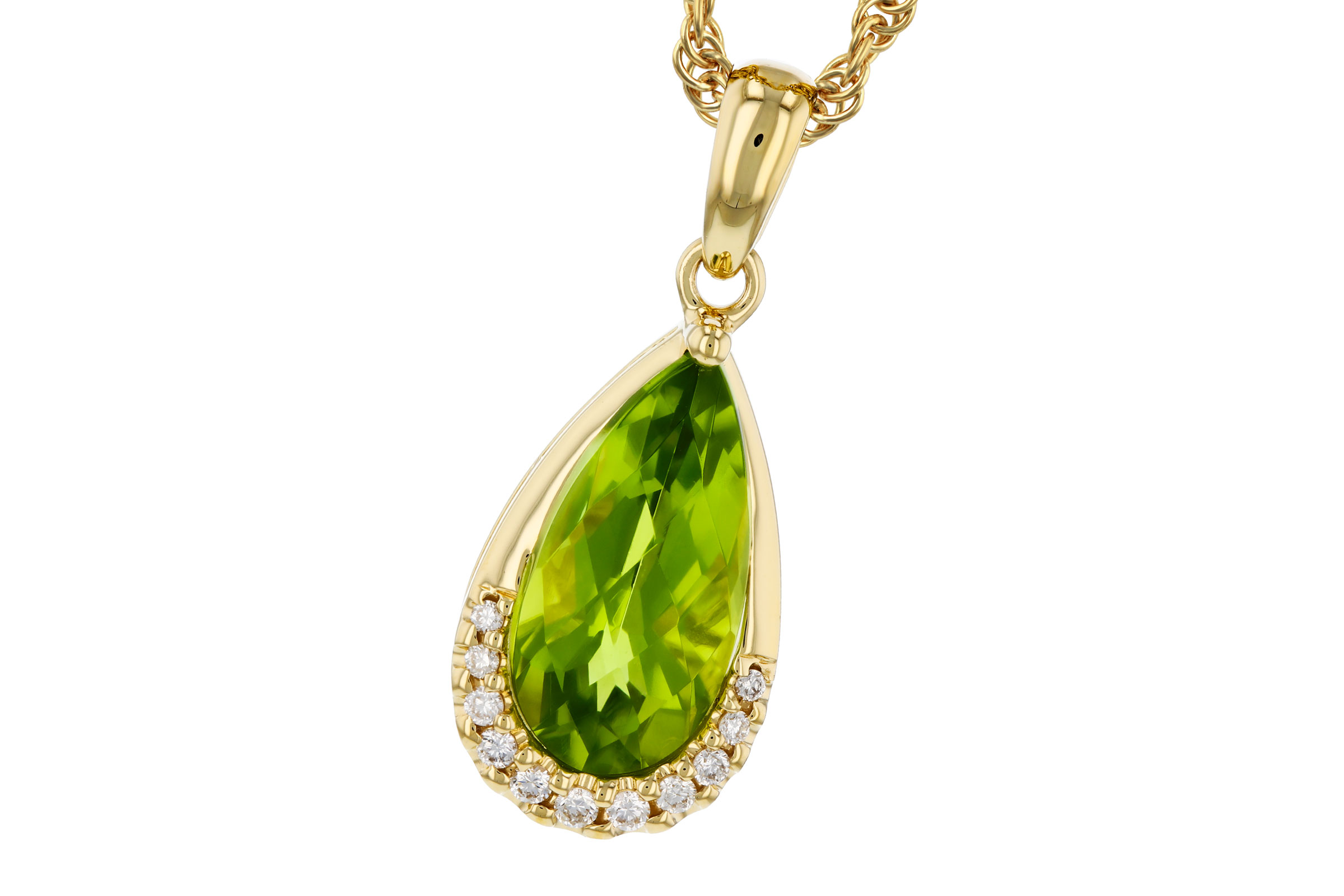 H321-47561: NECK 1.94 PERIDOT 2.00 TGW (12x6MM PS)