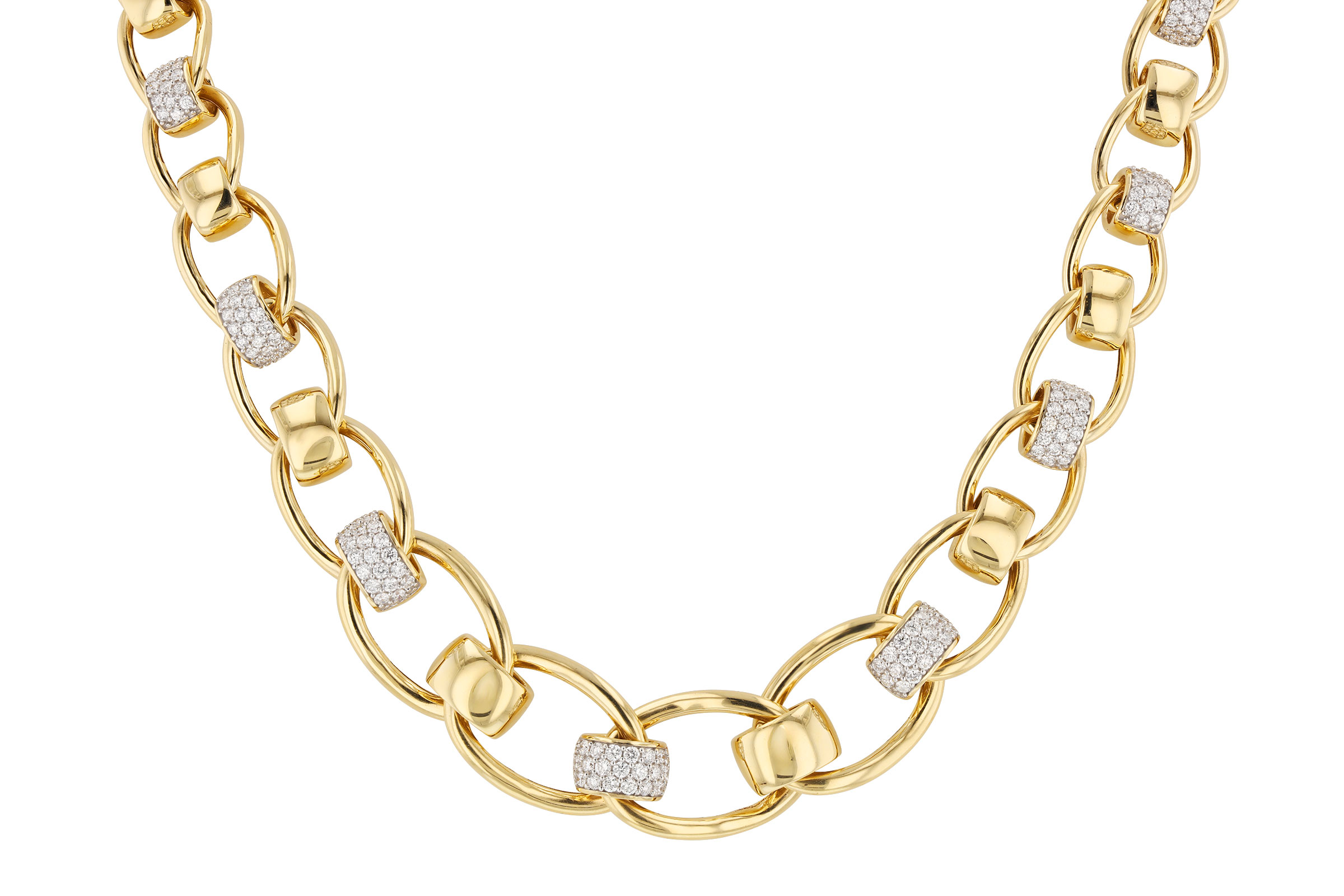 H321-47624: NECKLACE 2.00 TW (17")