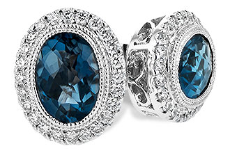 K235-10288: EARR 1.76 LONDON BLUE TOPAZ 2.01 TGW