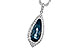 K235-12106: NECK 2.40 LONDON BLUE TOPAZ 2.65 TGW