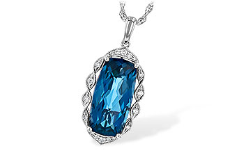 K236-01188: NECK 6.70 LONDON BLUE TOPAZ 6.81 TGW